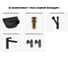 Комплект Wellsee 5 в 1 Lavinia Boho Bathroom Sink накладная/подвесная раковина 46x41 см 20216691R 12