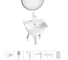 Комплект Wellsee 6 в 1 Lavinia Boho Bathroom Sink накладная/подвесная раковина 35x36 см 20219950R 1