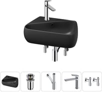 Комплект Wellsee 5 в 1 Lavinia Boho Bathroom Sink накладная/подвесная раковина 44x27 см 20216606R
