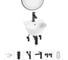 Комплект Wellsee 6 в 1 Lavinia Boho Bathroom Sink накладная/подвесная раковина 34x36 см 20219906R 1