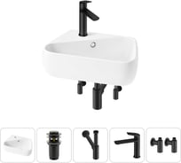 Комплект Wellsee 5 в 1 Lavinia Boho Bathroom Sink накладная/подвесная раковина 44x27 см 20216594R