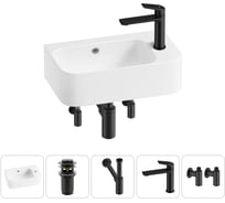Комплект Wellsee 5 в 1 Lavinia Boho Bathroom Sink накладная/подвесная раковина 45x27 см 20216510R