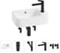 Комплект Wellsee 5 в 1 Lavinia Boho Bathroom Sink накладная/подвесная раковина 45x27 см 20216510R 1