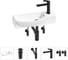 Комплект Wellsee 5 в 1 Lavinia Boho Bathroom Sink накладная/подвесная раковина 50x24 см 20216174R 1