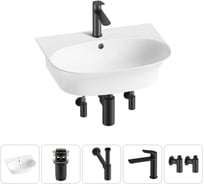 Комплект Wellsee 5 в 1 Lavinia Boho Bathroom Sink накладная/подвесная раковина 55x43 см 20216706R