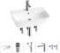 Комплект Wellsee 5 в 1 Lavinia Boho Bathroom Sink накладная/подвесная раковина 55x42 см 20216789R 1