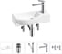Комплект Wellsee 5 в 1 Lavinia Boho Bathroom Sink накладная/подвесная раковина 45x24 см 20216117R 1