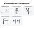 Комплект Wellsee 5 в 1 Lavinia Boho Bathroom Sink накладная/подвесная раковина 45x24 см 20216117R 11