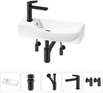 Комплект Wellsee 5 в 1 Lavinia Boho Bathroom Sink накладная/подвесная раковина 50x24 см 20216146R