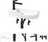 Комплект Wellsee 5 в 1 Lavinia Boho Bathroom Sink накладная/подвесная раковина 50x24 см 20216146R 1