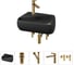 Комплект Wellsee 5 в 1 Lavinia Boho Bathroom Sink накладная/подвесная раковина 44x27 см 20216608R 1