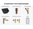Комплект Wellsee 6 в 1 Lavinia Boho Bathroom Sink накладная/подвесная раковина 35x36 см 20219957R 13