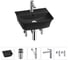 Комплект Wellsee 5 в 1 Lavinia Boho Bathroom Sink накладная/подвесная раковина 45x40 см 20216774R 1