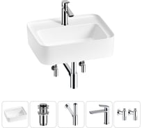 Комплект Wellsee 5 в 1 Lavinia Boho Bathroom Sink накладная/подвесная раковина 50x40 см 20215328R