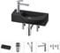 Комплект Wellsee 5 в 1 Lavinia Boho Bathroom Sink накладная/подвесная раковина 45x24 см 20216102R 1