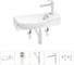 Комплект Wellsee 5 в 1 Lavinia Boho Bathroom Sink накладная/подвесная раковина 50x24 см 20216176R 1
