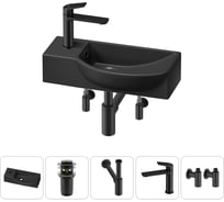 Комплект Wellsee 5 в 1 Lavinia Boho Bathroom Sink накладная/подвесная раковина 45x24 см 20216103R