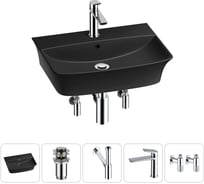 Комплект Wellsee 5 в 1 Lavinia Boho Bathroom Sink накладная/подвесная раковина 55x42 см 20216802R