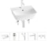 Комплект Wellsee 5 в 1 Lavinia Boho Bathroom Sink накладная/подвесная раковина 45x40 см 20216764R 1