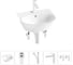 Комплект Wellsee 5 в 1 Lavinia Boho Bathroom Sink накладная/подвесная раковина 46x41 см 20216680R 1