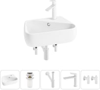 Комплект Wellsee 5 в 1 Lavinia Boho Bathroom Sink накладная/подвесная раковина 44x27 см 20216624R