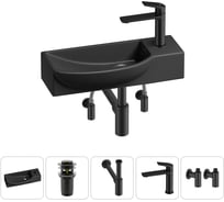 Комплект Wellsee 5 в 1 Lavinia Boho Bathroom Sink накладная/подвесная раковина 50x24 см 20216187R