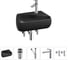 Комплект Wellsee 5 в 1 Lavinia Boho Bathroom Sink накладная/подвесная раковина 44x27 см 20216634R 1