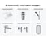 Комплект Wellsee 6 в 1 Lavinia Boho Bathroom Sink накладная/подвесная раковина 35x36 см 20219947R 13