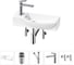 Комплект Wellsee 5 в 1 Lavinia Boho Bathroom Sink накладная/подвесная раковина 50x24 см 20216145R 1
