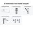 Комплект Wellsee 5 в 1 Lavinia Boho Bathroom Sink накладная/подвесная раковина 50x24 см 20216145R 12