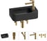 Комплект Wellsee 5 в 1 Lavinia Boho Bathroom Sink накладная/подвесная раковина 45x27 см 20216524R 1