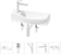Комплект Wellsee 5 в 1 Lavinia Boho Bathroom Sink накладная/подвесная раковина 50x24 см 20216148R 1