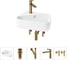 Комплект Wellsee 5 в 1 Lavinia Boho Bathroom Sink накладная/подвесная раковина 44x27 см 20216595R 1