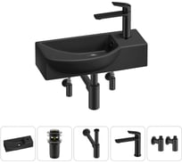 Комплект Wellsee 5 в 1 Lavinia Boho Bathroom Sink накладная/подвесная раковина 45x24 см 20216131R