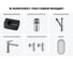 Комплект Wellsee 6 в 1 Lavinia Boho Bathroom Sink накладная/подвесная раковина 37x25 см 20219857R 12