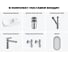 Комплект Wellsee 6 в 1 Lavinia Boho Bathroom Sink накладная/подвесная раковина 40x23 см 20219611R 13