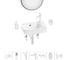 Комплект Wellsee 7 в 1 Lavinia Boho Bathroom Sink накладная/подвесная раковина 40x24 см 20219772R 1