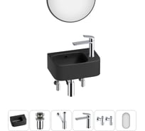 Комплект Wellsee 6 в 1 Lavinia Boho Bathroom Sink накладная/подвесная раковина 37x25 см 20219871R