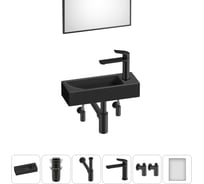 Комплект Wellsee 6 в 1 Lavinia Boho Bathroom Sink накладная/подвесная раковина 38x14 см 20219564R