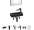 Комплект Wellsee 6 в 1 Lavinia Boho Bathroom Sink накладная/подвесная раковина 38x14 см 20219564R 1