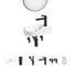 Комплект Wellsee 6 в 1 Lavinia Boho Bathroom Sink накладная/подвесная раковина 40x23 см 20219612R 1