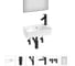 Комплект Wellsee 6 в 1 Lavinia Boho Bathroom Sink накладная/подвесная раковина 40x22 см 20219794R 1