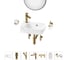 Комплект Wellsee 7 в 1 Lavinia Boho Bathroom Sink накладная/подвесная раковина 40x24 см 20219785R 1