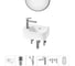 Комплект Wellsee 6 в 1 Lavinia Boho Bathroom Sink накладная/подвесная раковина 37x25 см 20219849R 1