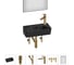 Комплект Wellsee 6 в 1 Lavinia Boho Bathroom Sink накладная/подвесная раковина 40x22 см 20219803R 1