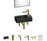 Комплект Wellsee 6 в 1 Lavinia Boho Bathroom Sink накладная/подвесная раковина 40x20 см 20219579R 1