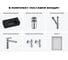 Комплект Wellsee 6 в 1 Lavinia Boho Bathroom Sink накладная/подвесная раковина 40x22 см 20219801R 12
