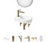 Комплект Wellsee 6 в 1 Lavinia Boho Bathroom Sink накладная/подвесная раковина 40x23 см 20219599R 1