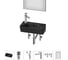 Комплект Wellsee 6 в 1 Lavinia Boho Bathroom Sink накладная/подвесная раковина 40x22 см 20219815R 1
