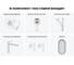 Комплект Wellsee 6 в 1 Lavinia Boho Bathroom Sink накладная/подвесная раковина 37x25 см 20219852R 12
